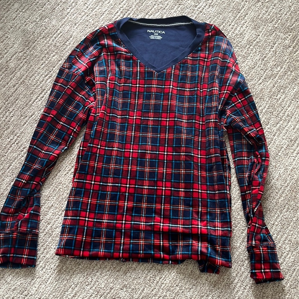 Nautica. Large Long sleeve PJ top